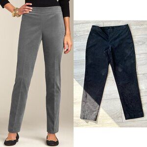 Talbots Black  Curvy Slim Fit Velveteen Pants